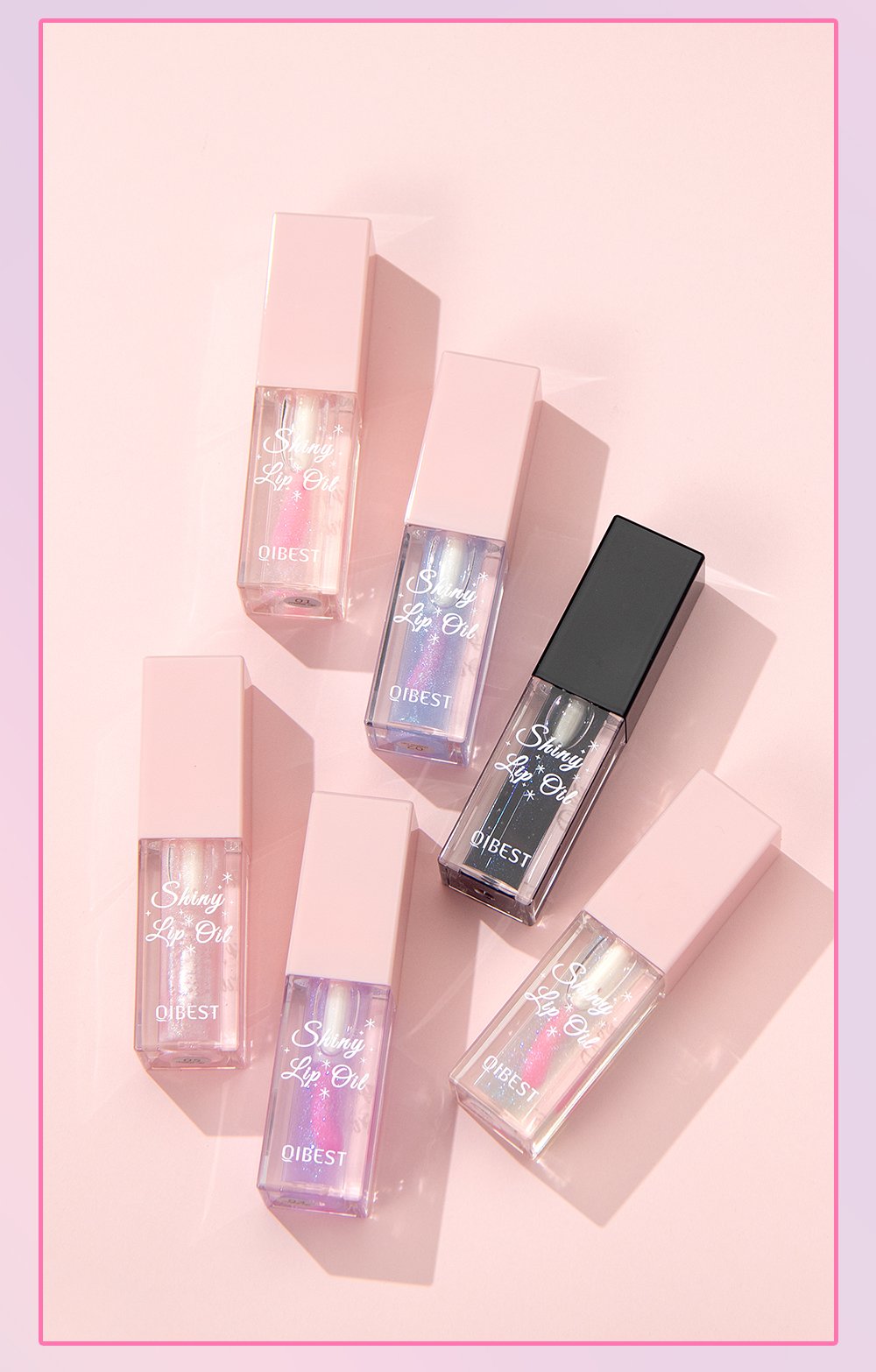 Glitter Pearl Lip Oil Set – 6 Piece Shiny Color-Changing Gloss Collection product image (9)