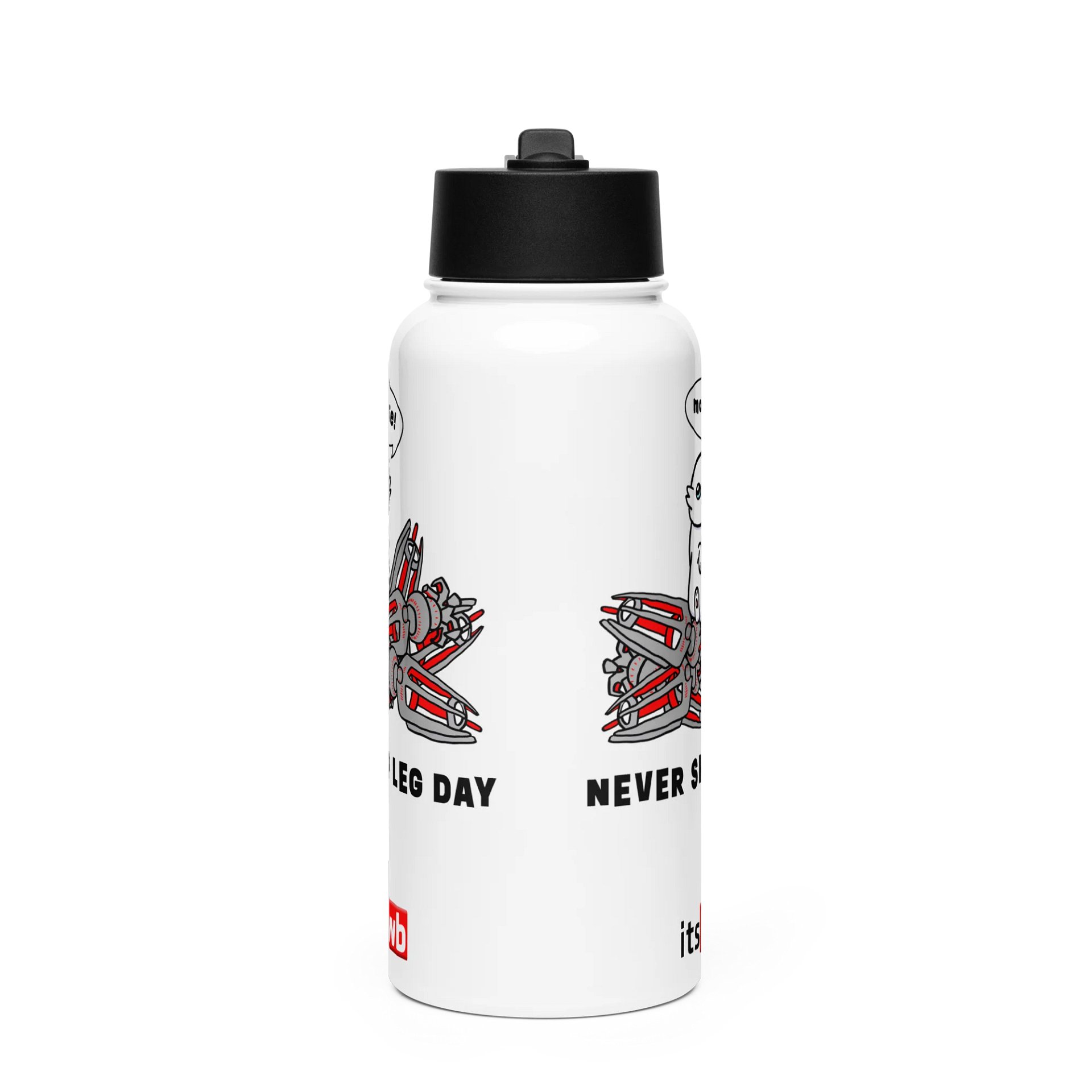 Moopsie Never Skip Leg Day Stainless Steel Water Bottle product image (2)