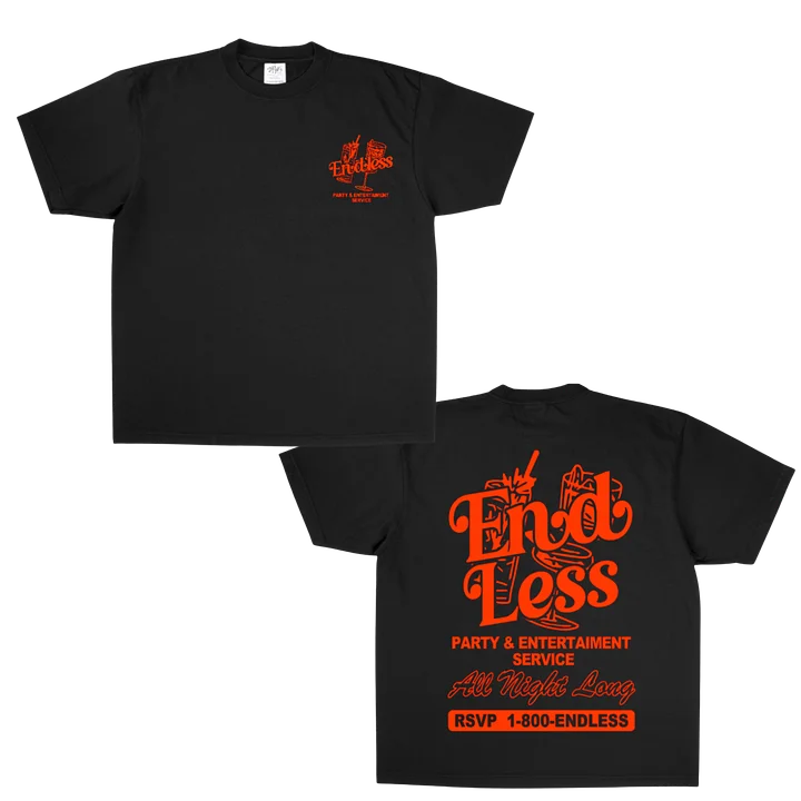 Endless Hotline "Black" Heavyweight Tee product image (1)