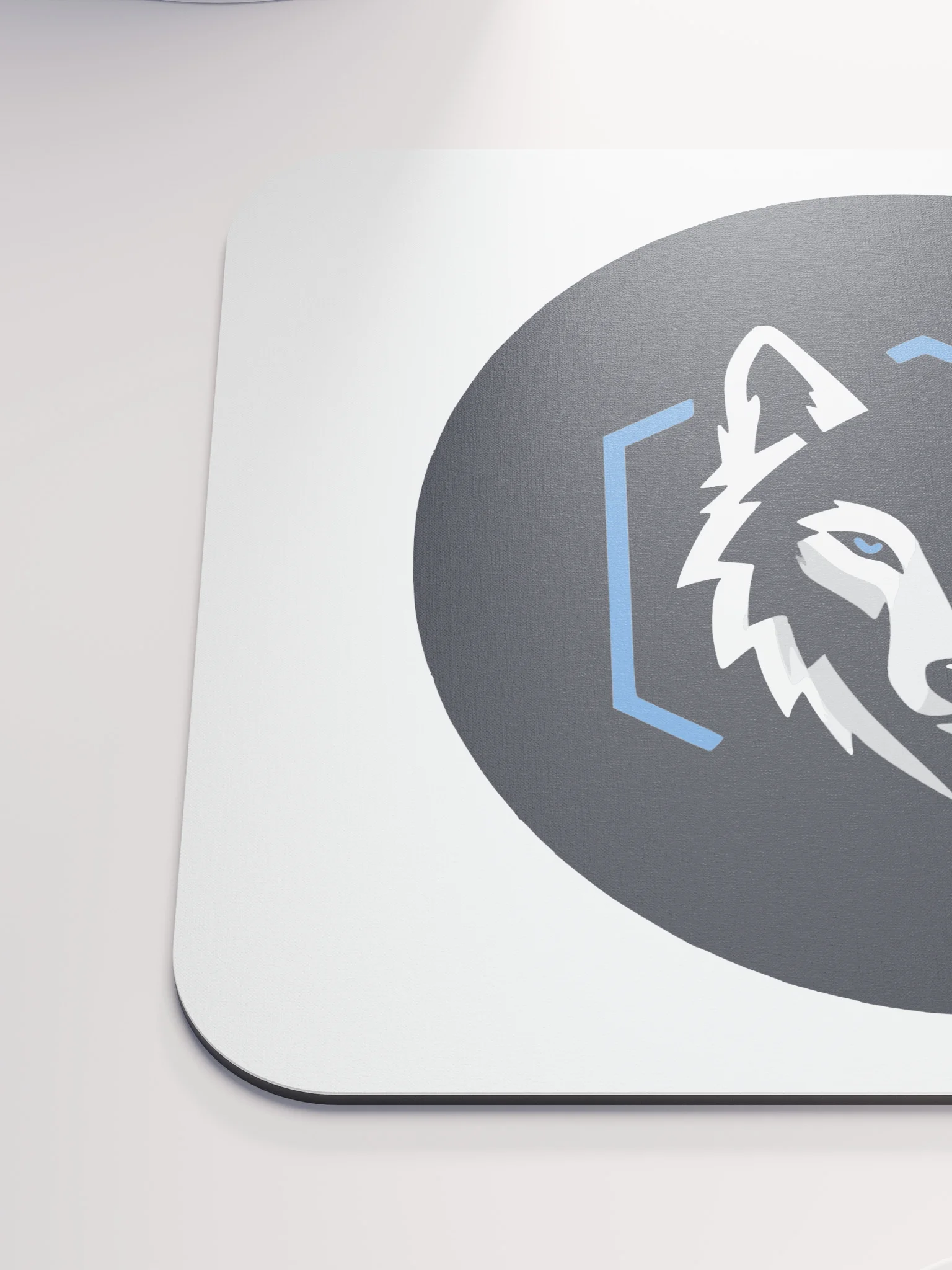 Blue-Eyed Wolf Logo Mouse Pad product image (6)