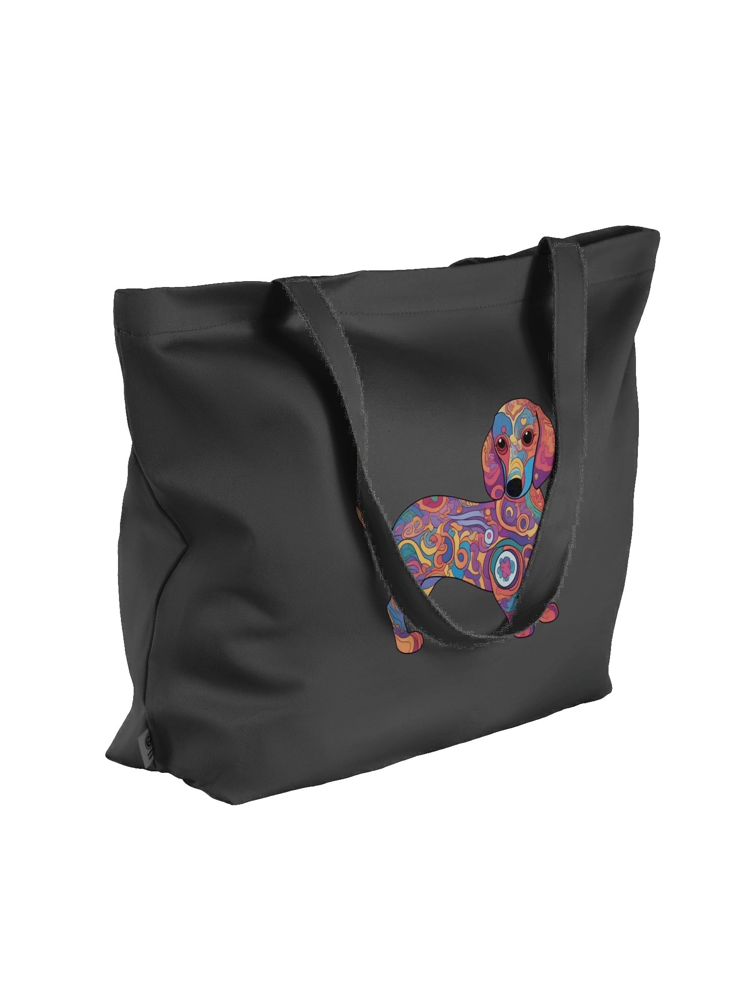 Psychedelic Dachshund #2 - Eco-conscious Organic Cotton Tote product image (5)