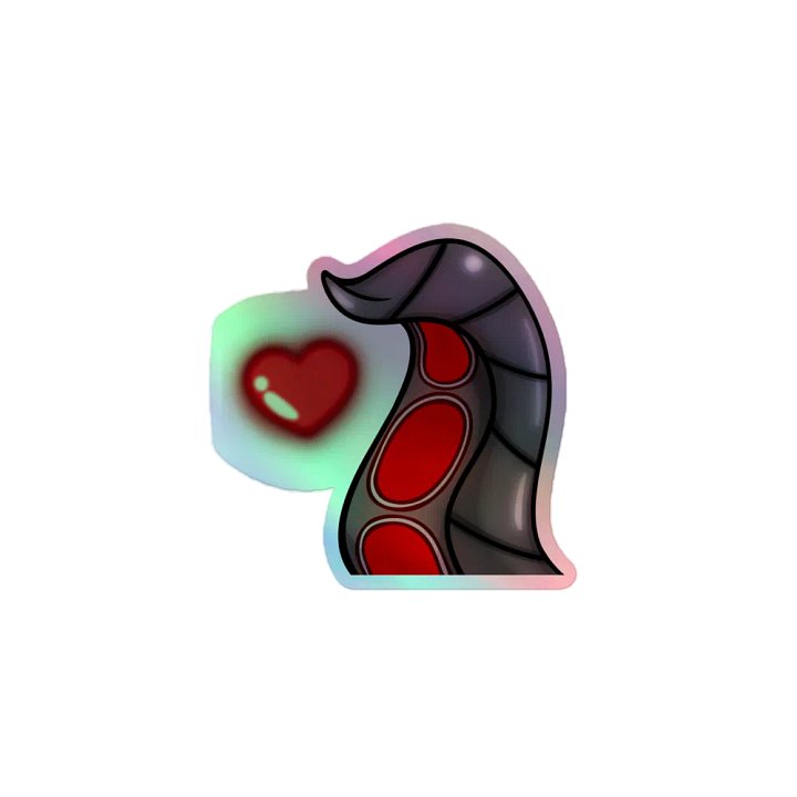 Holographic Oli Tentacle Love Sticker product image (1)