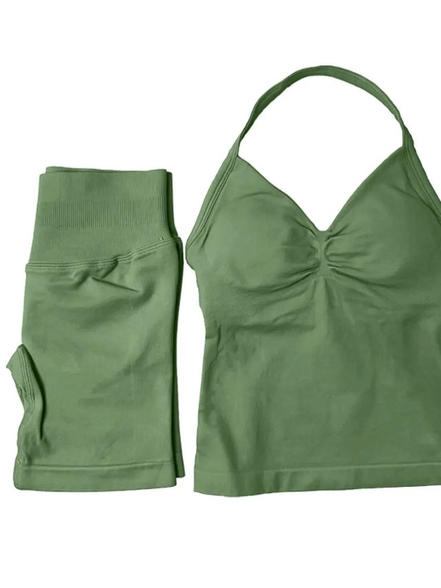 Bleach Blue (Halter Top + Mid Contour Short Performance Set ) ⭐️ ⭐️ ⭐️ ⭐️ product image (4)