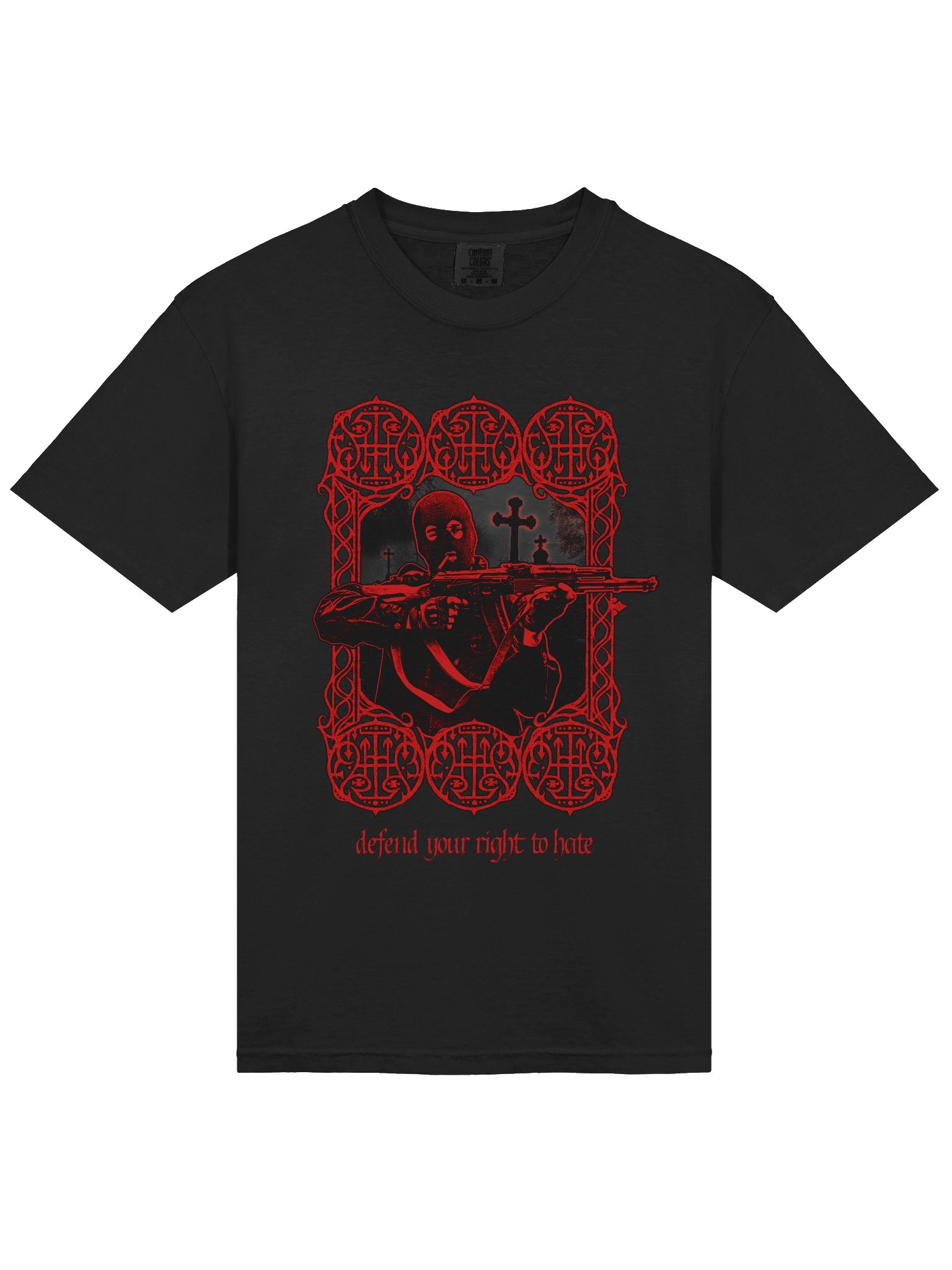 "DEFEND HATE" TSHIRT BACKPRINT RED product image (3)