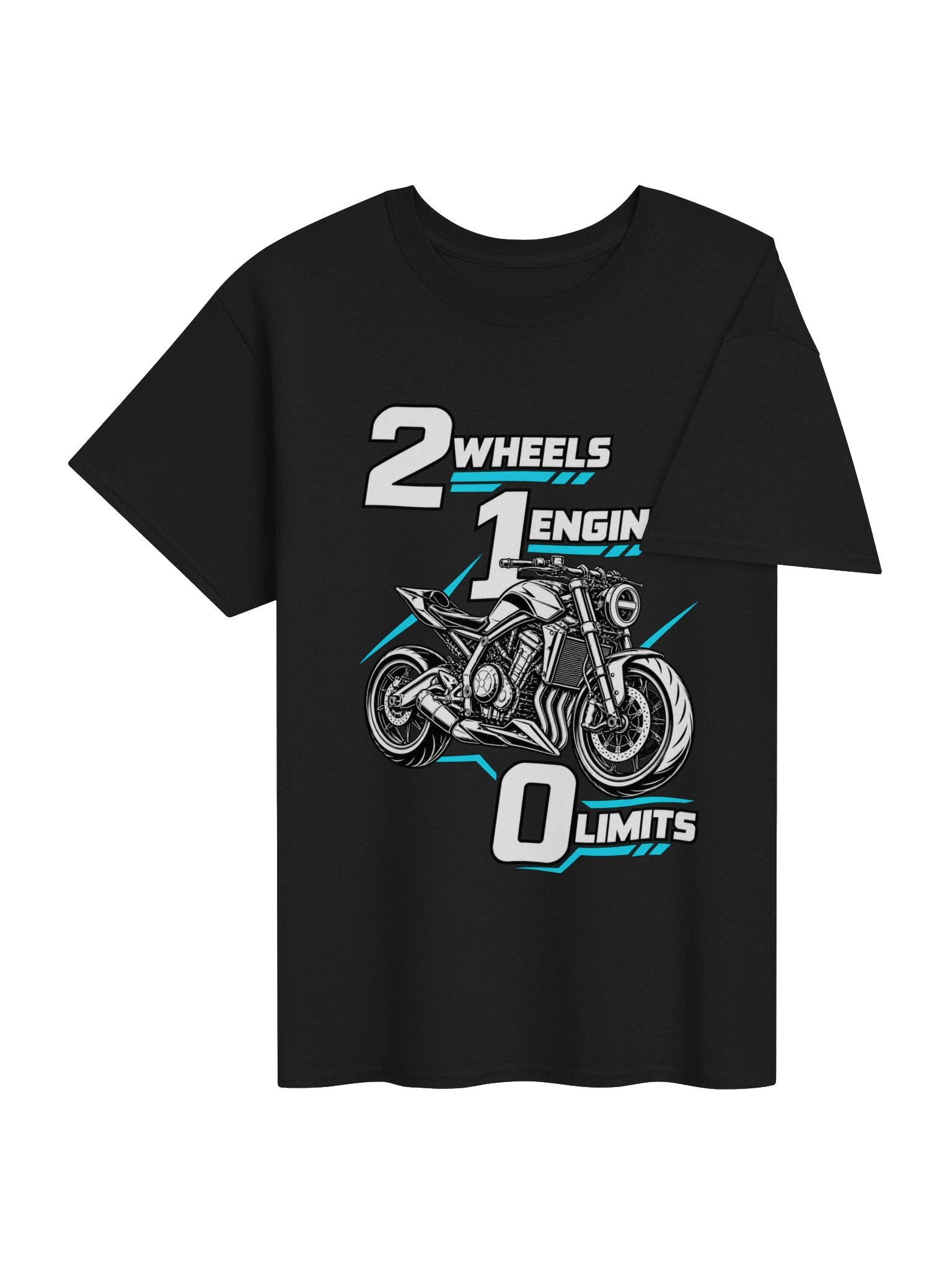 2 Wheels 1 Engine 0 Limits Streetfighter T-Shirt product image (4)