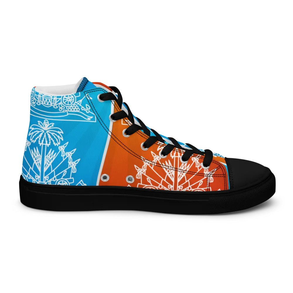 Haitian flag Men's High Tops product image (9)