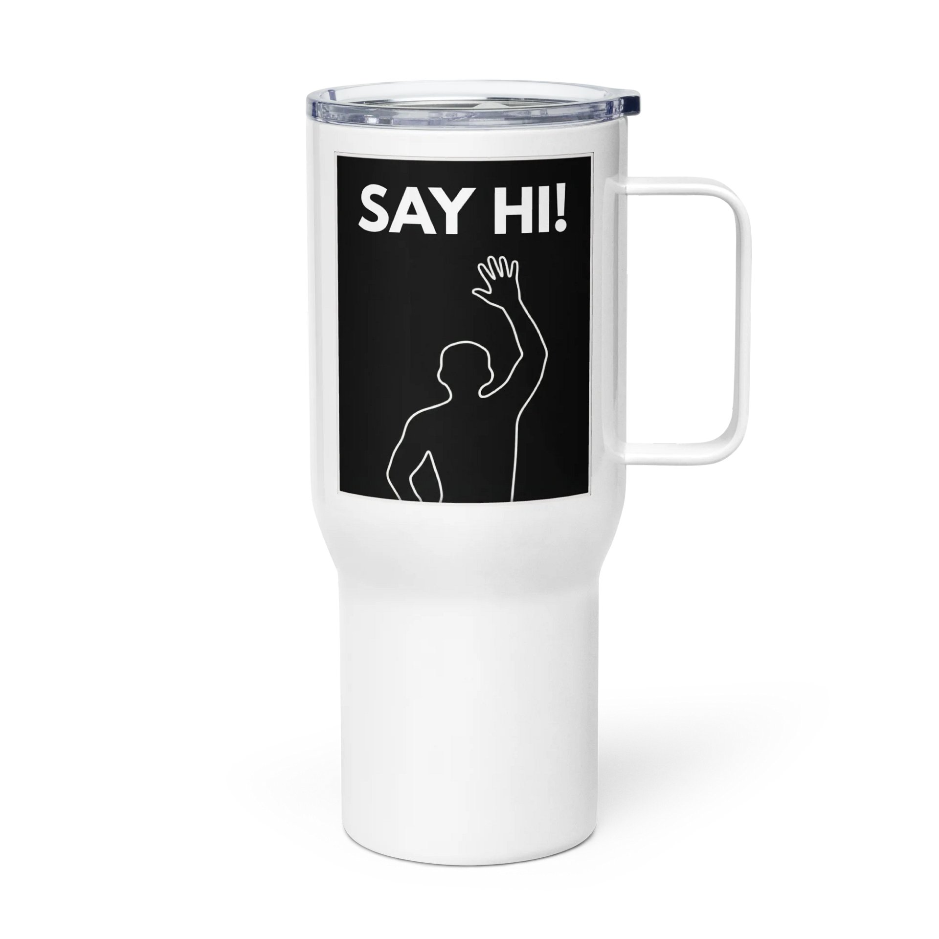 VIRAL Silhouette "Say Hi!" Travel Mug | Iconic Immersive Dance Workout XL Insulated Stainless Steel Tumbler product image (3)