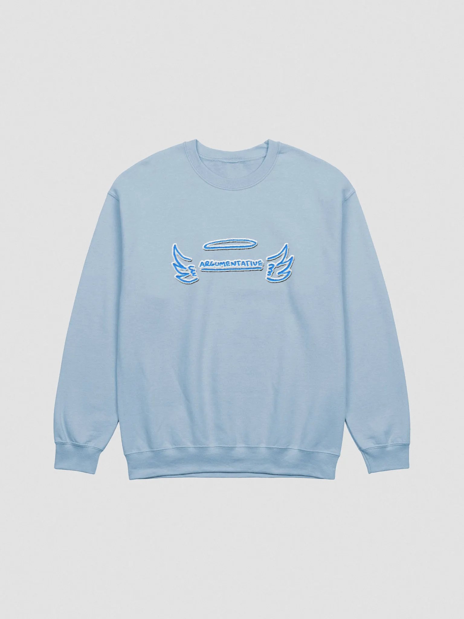 ANGELIC (lg. aqua bubble design) embroidered crewneck product image (7)