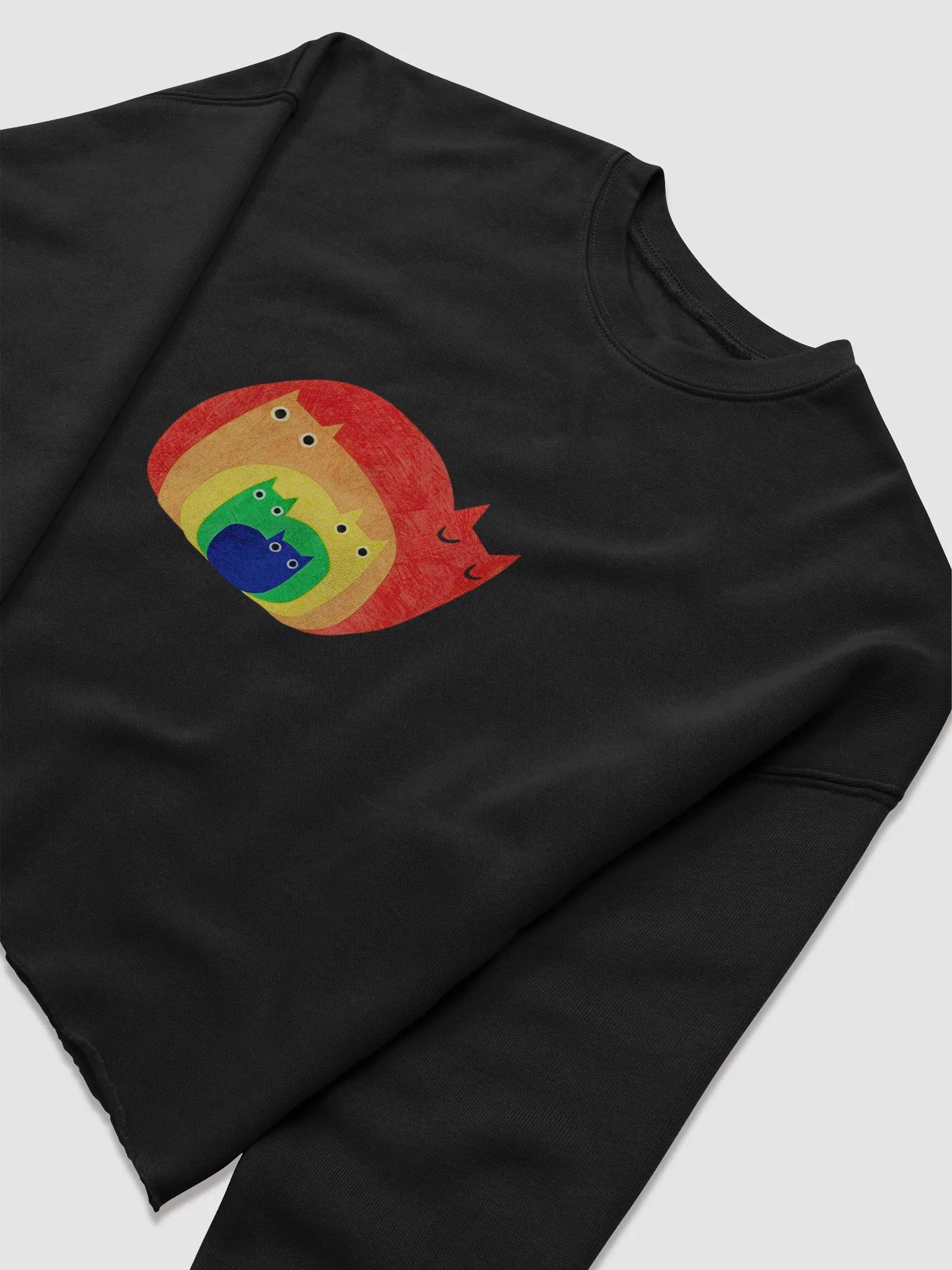 Nested Colors Cats Whimsical Sweatshirt product image (25)