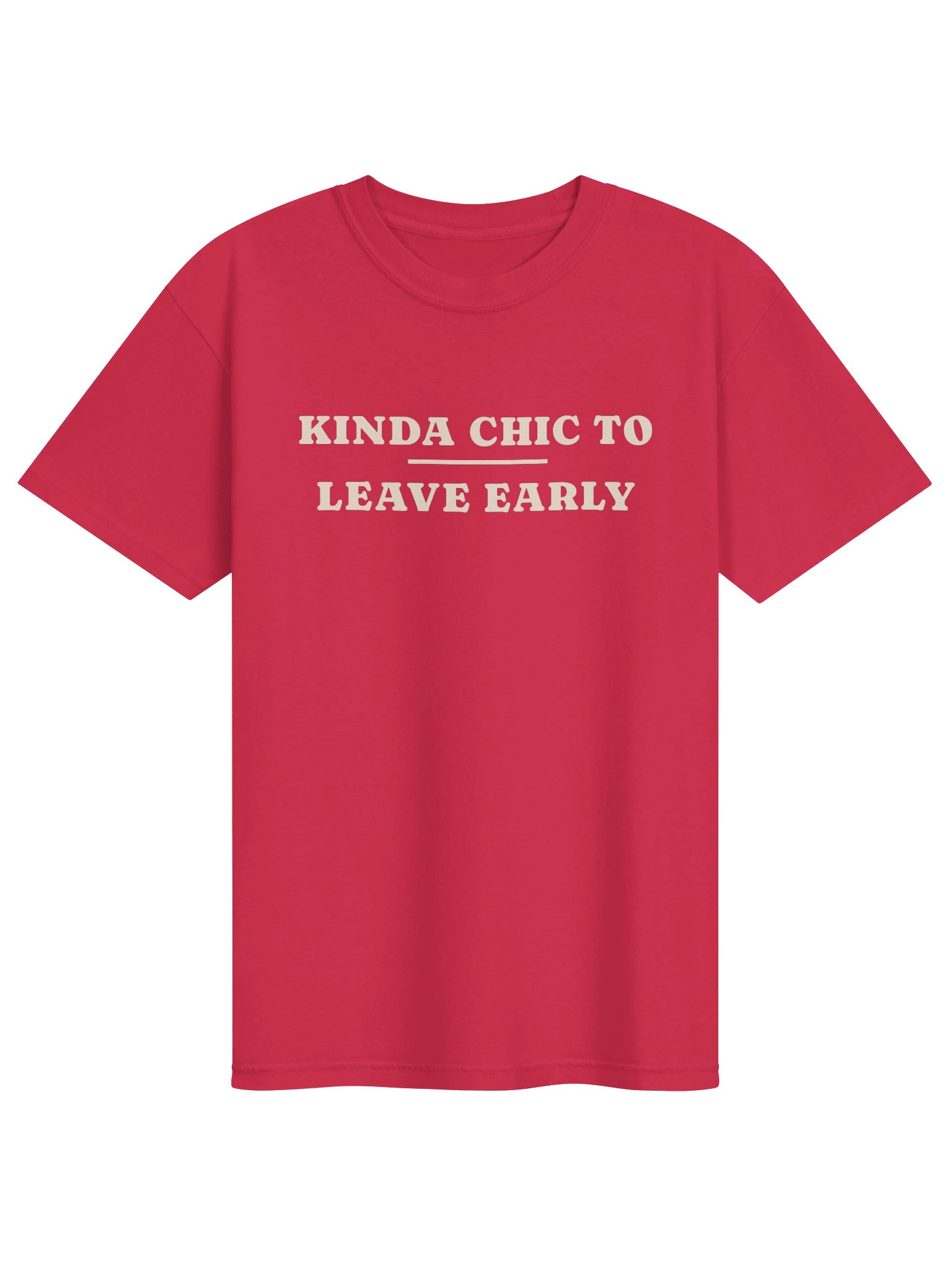 kinda chic to leave early red cream product image (1)