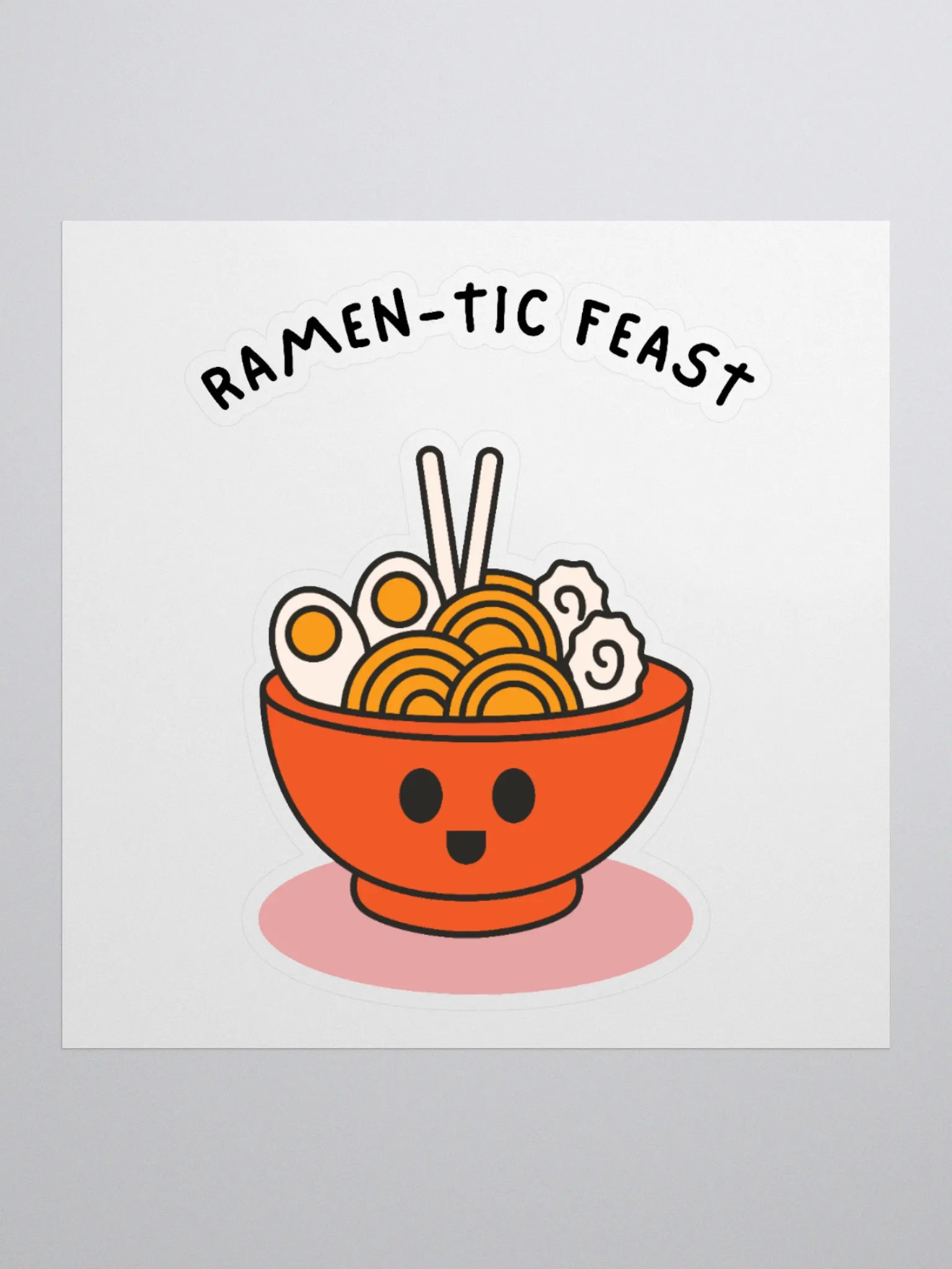 Ramen Bliss Kiss Cut Sticker product image (1)