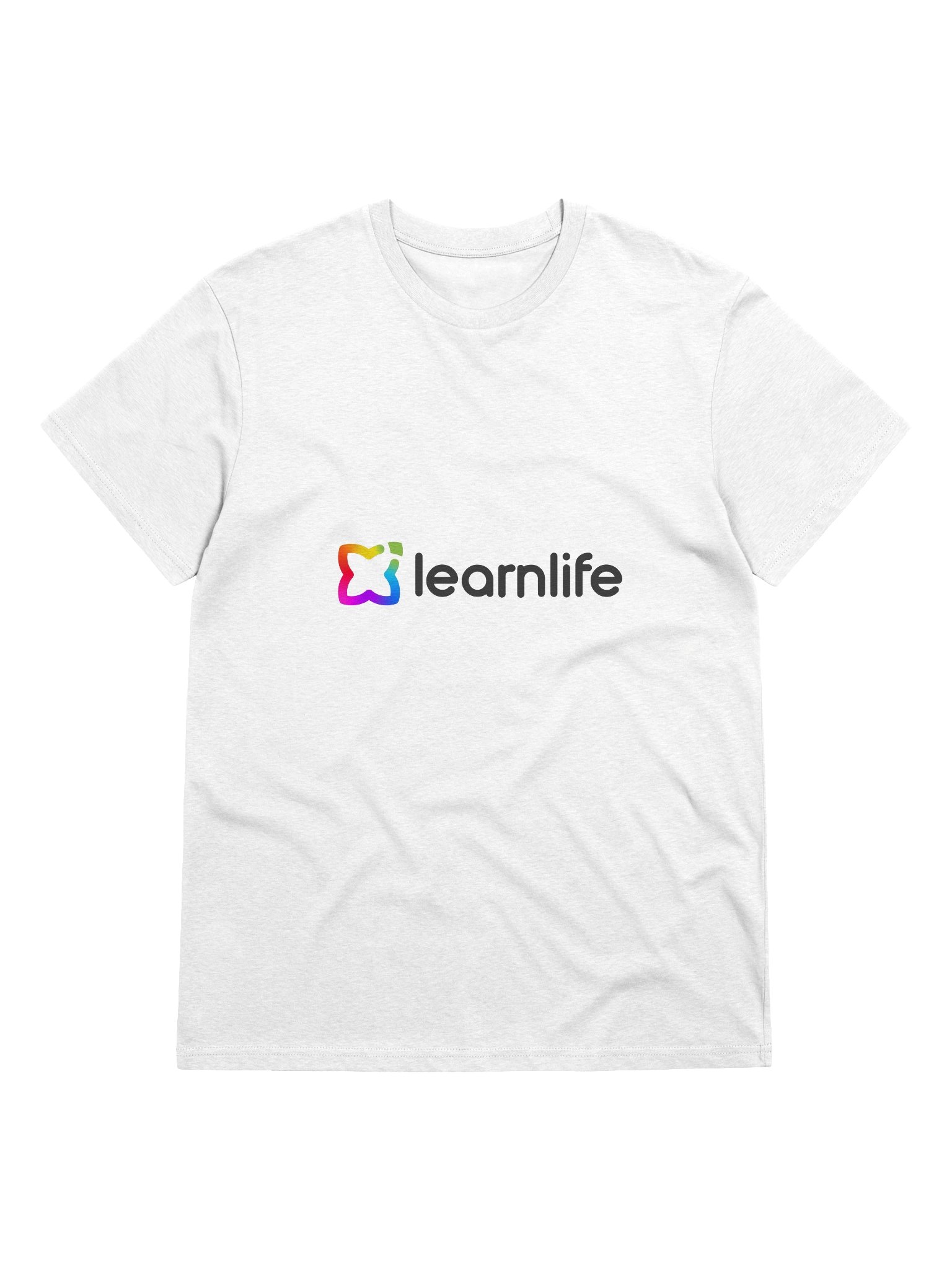 Adult/Teen Tee - Organic - Horizontal Logo - Rainbow & Charcoal product image (1)
