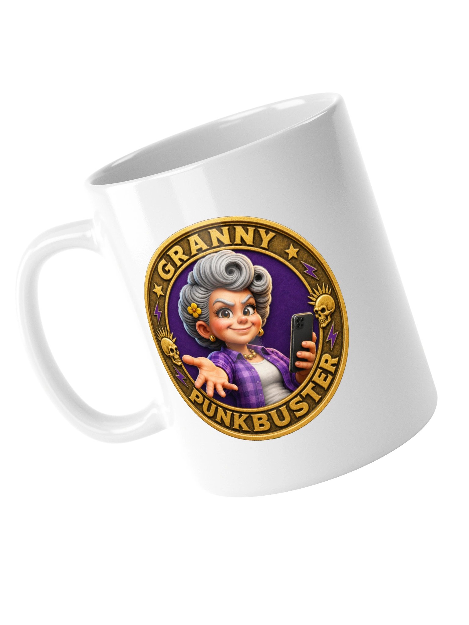 Granny Punkbuster White Mug product image (5)