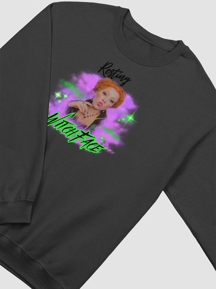 Resting Witch Face Gildan Classic Crewneck Sweatshirt product image (2)