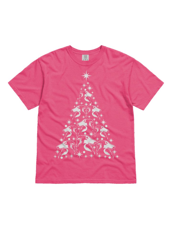 Borzoi Christmas Tree T-Shirt product image (2)
