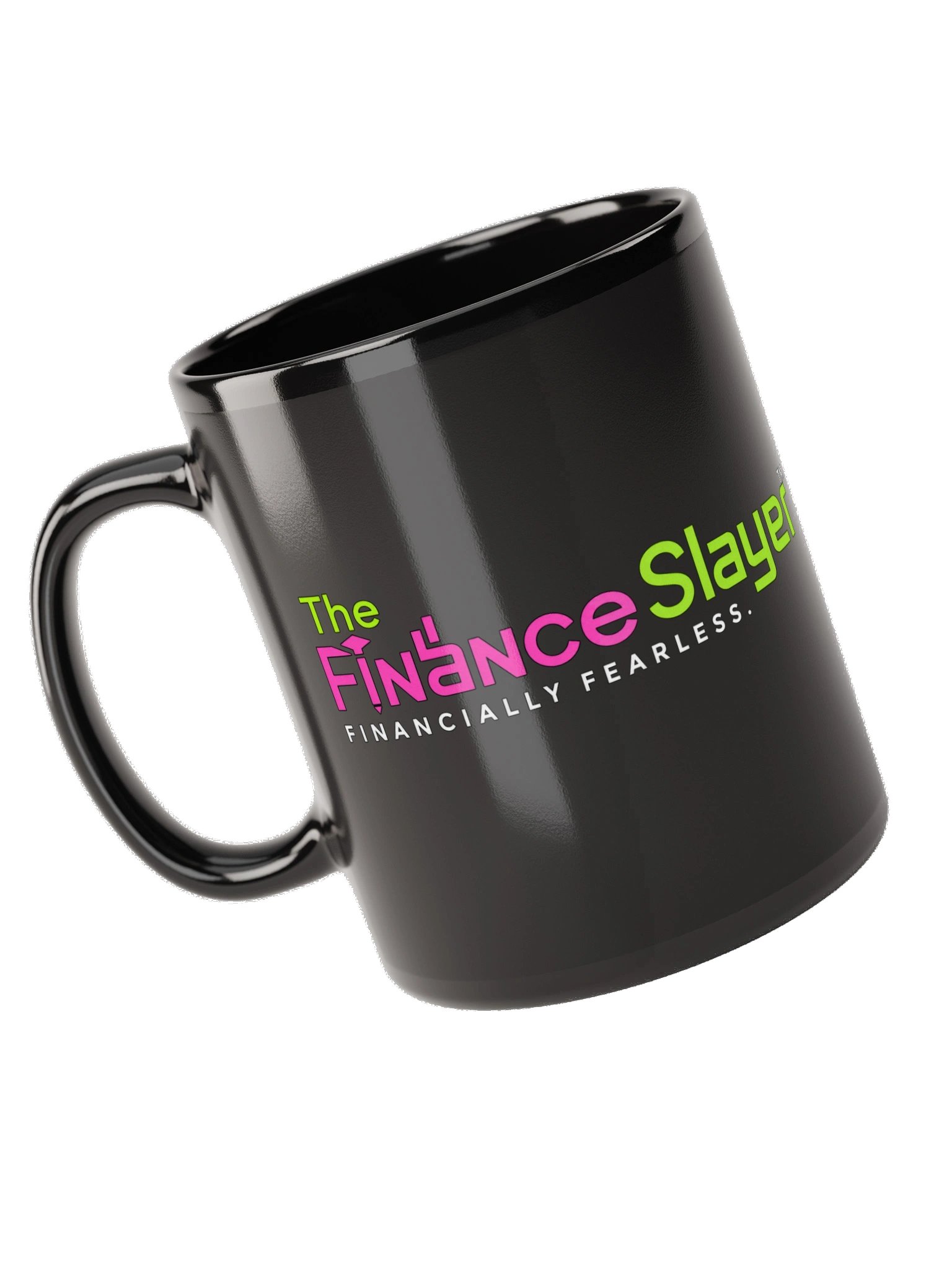 The Finance Slayer™ Black Glossy Mug | Financially Fearless Coffee Mug | Premium Ceramic Coffee Cup product image (5)