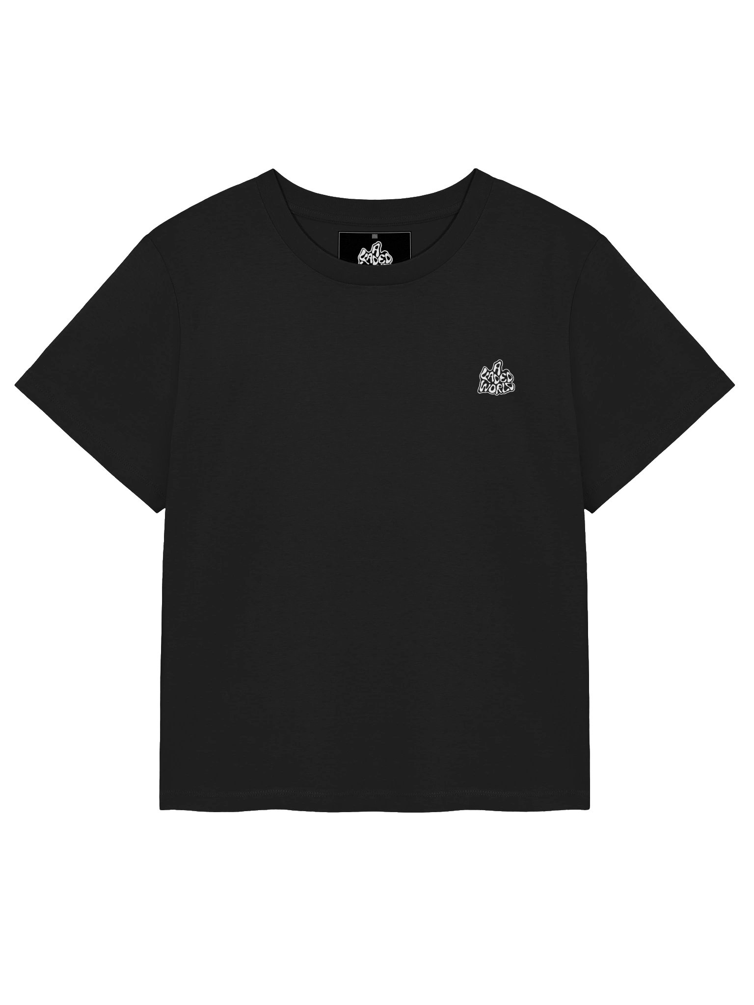 Organic Ribbed Neck T-Shirt Dark product image (2)