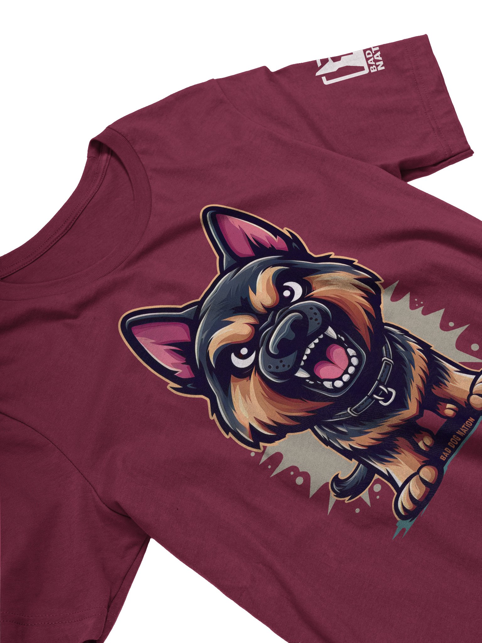 German Shepherd Angry Pup - Premium Unisex T-shirt product image (2)