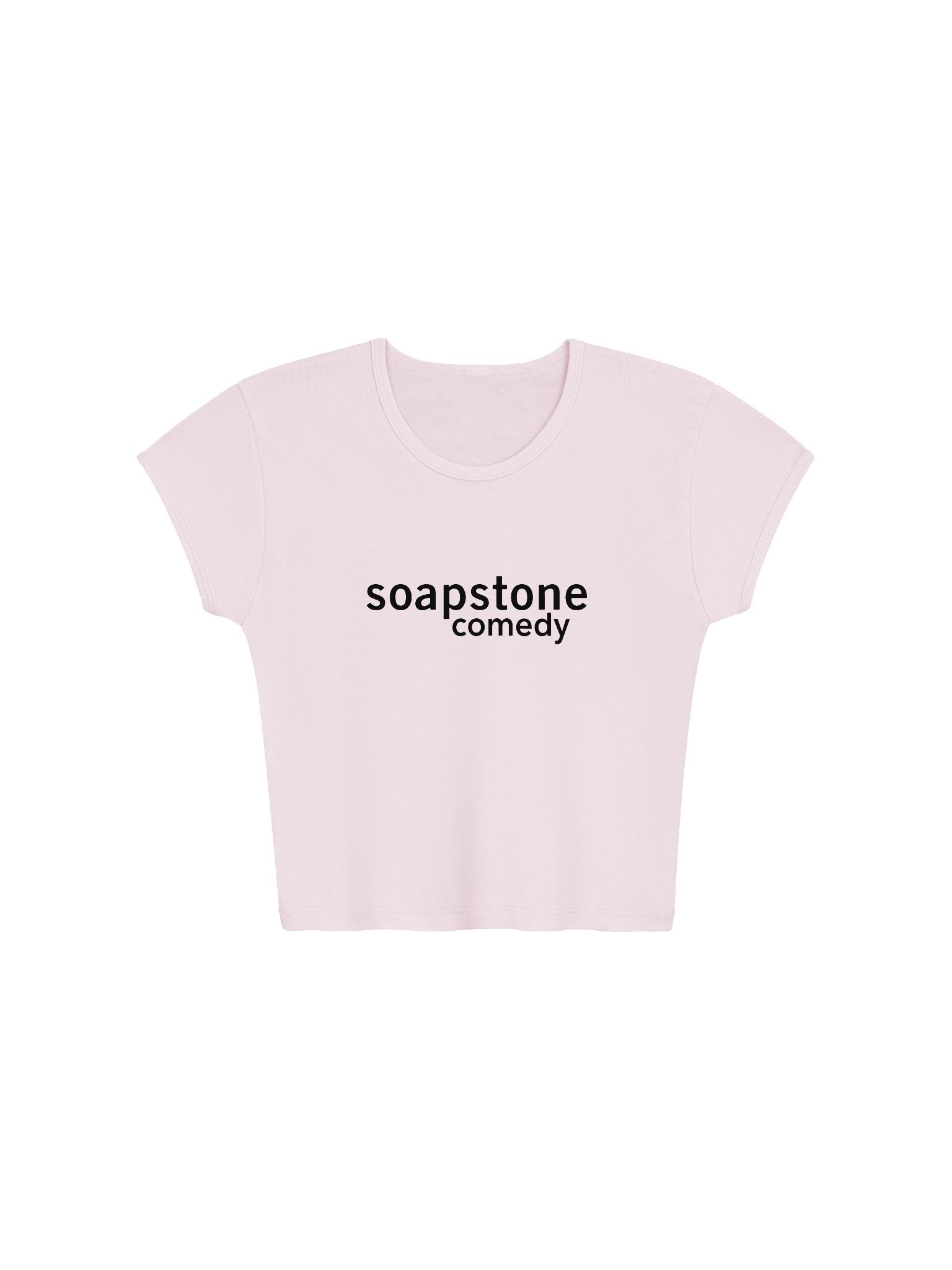 Soapstone Stretchy Ribbed Baby Tee Crop Top product image (2)