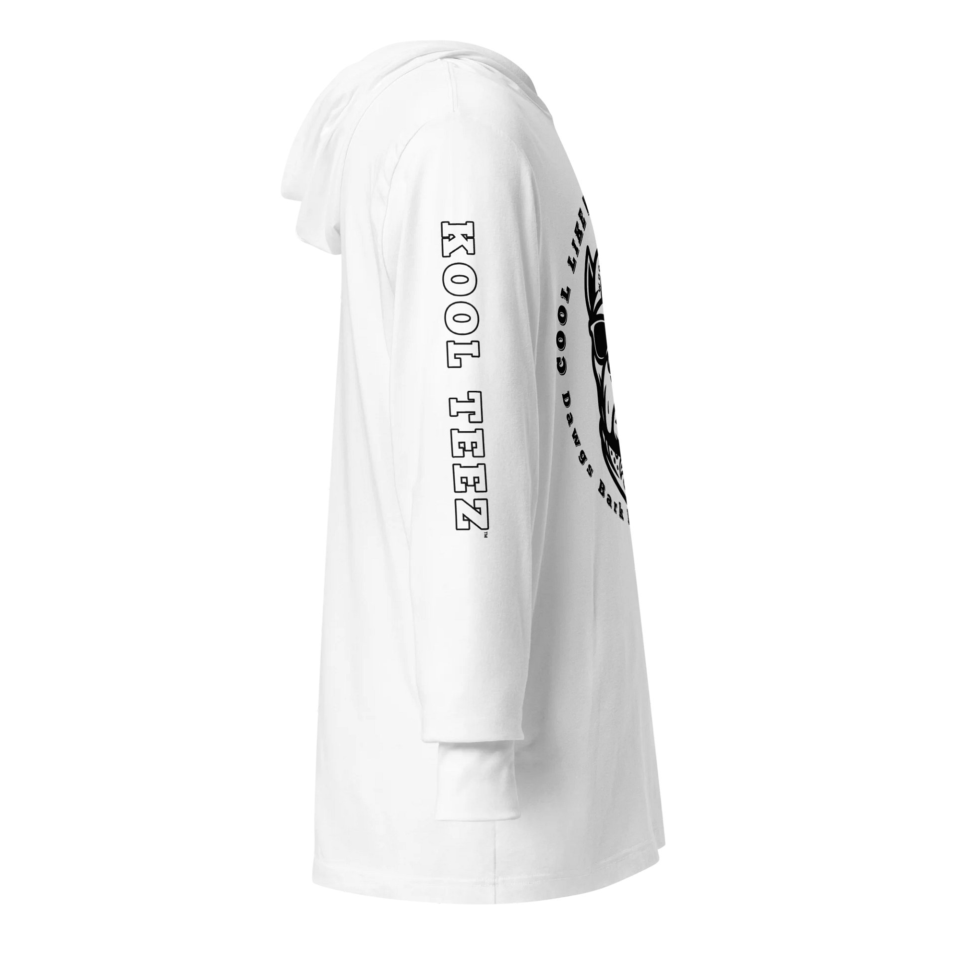 Cane Corso Long-sleeve Hooded White Tee product image (4)