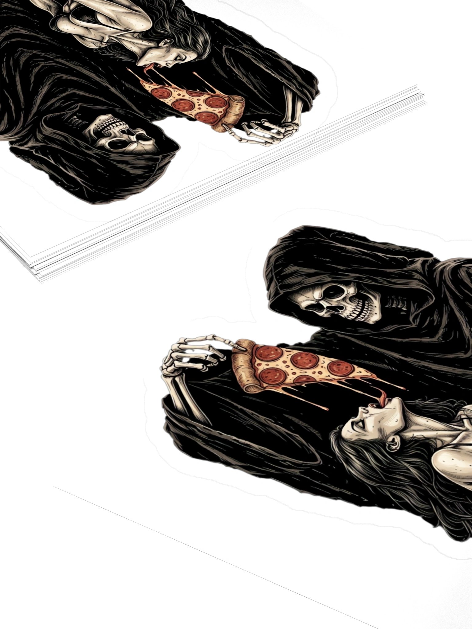 Death By Pizza Kiss-Cut Vinyl Sticker product image (14)