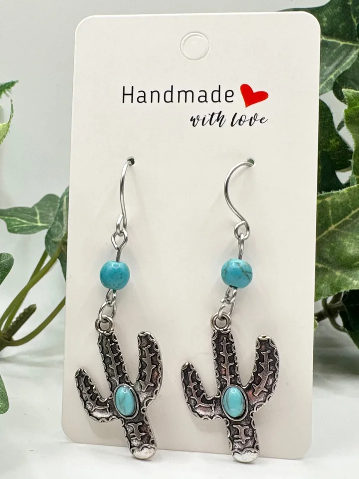 Wild West Cactus Earrings product image (2)