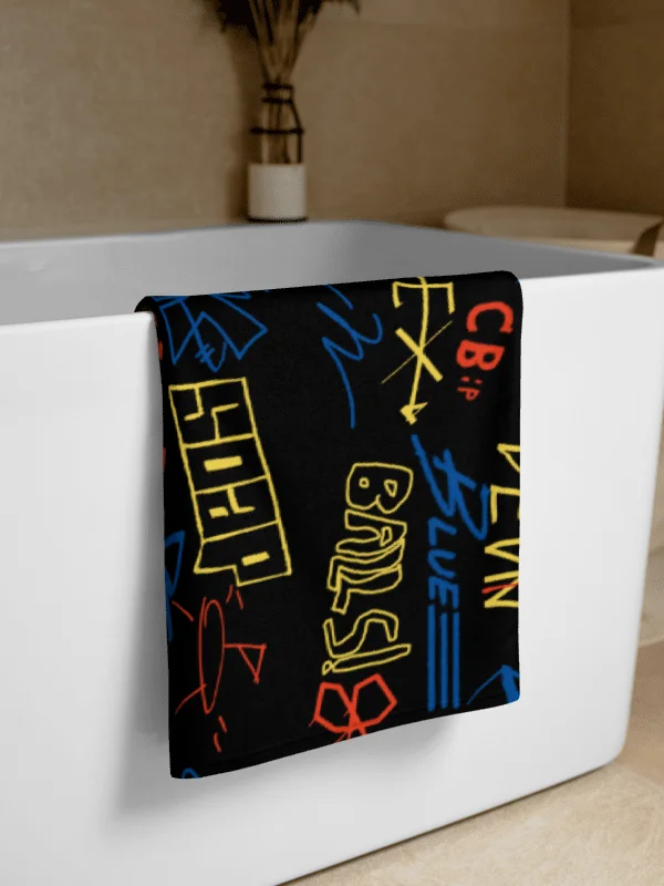 Graffiti Bath Towel product image (2)
