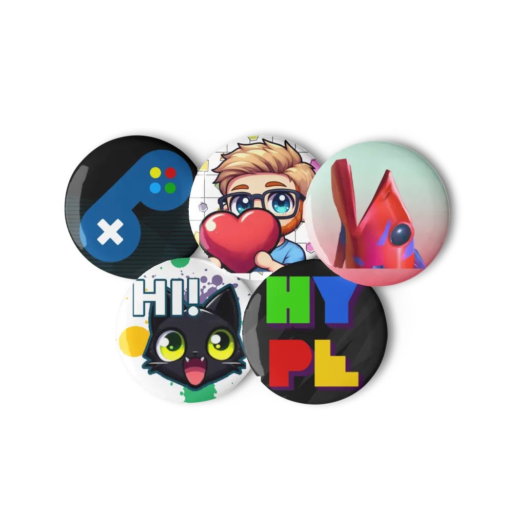 Twitch Emote Pin Buttons Set product image (7)