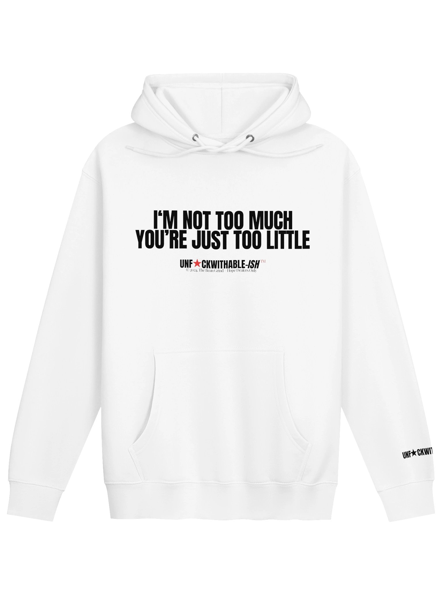 UNF★CKWITHABLE-ISH™ Women's Hoodie Bold Funny Quote Fun Size F★CK BOYS product image (1)