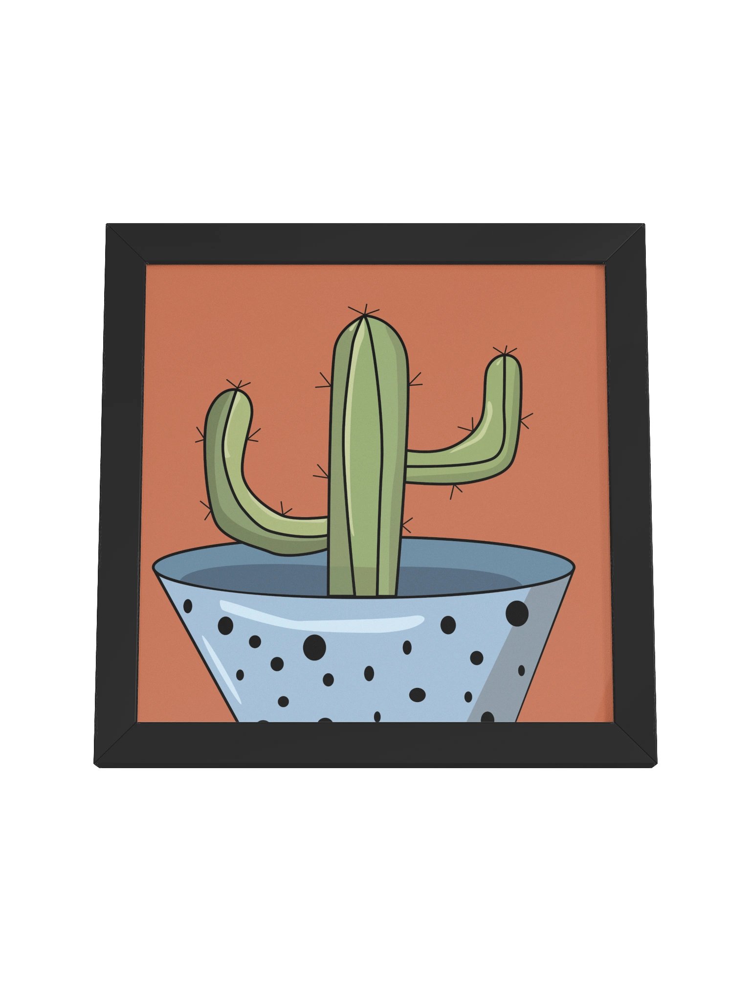 Free Hugs: Illustrated Desert Saguaro Framed Print product image (5)