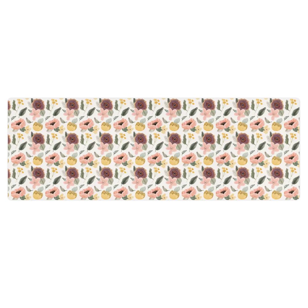 Anemone Flower Pattern Yoga Mat product image (3)