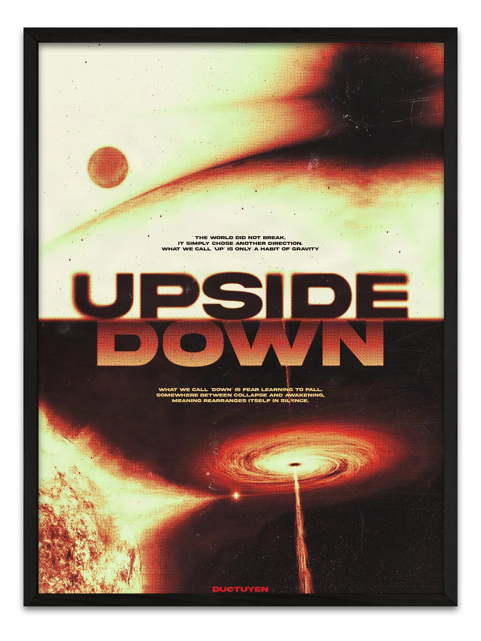 "UPSIDE DOWN" Framed Poster product image (1)
