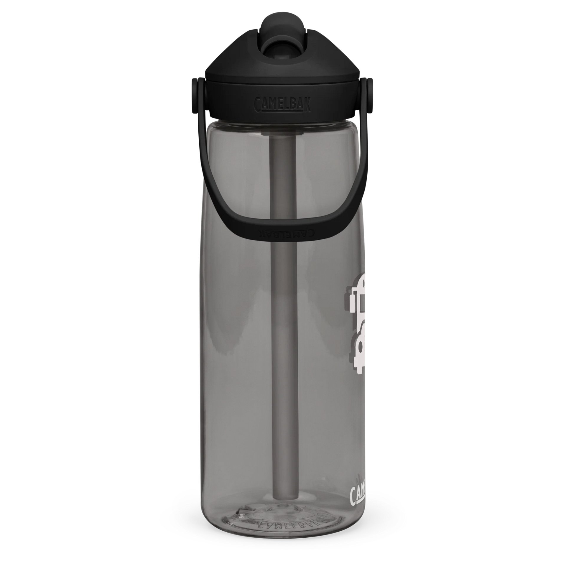 School Bus Icon Flip Straw Water Bottle product image (14)