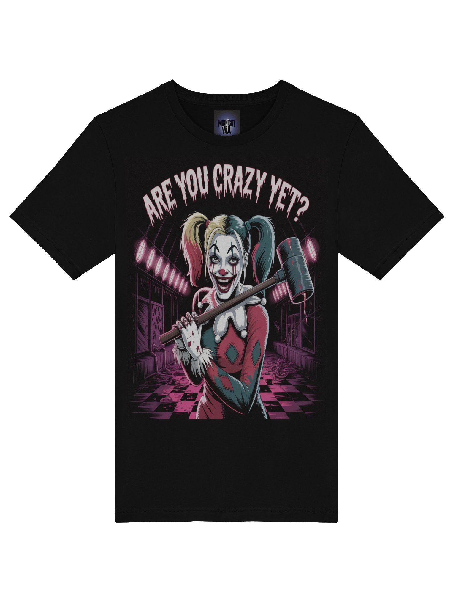 Are You Crazy Yet? Harley Quinn's Mallet Madness Graphic Tee product image (7)