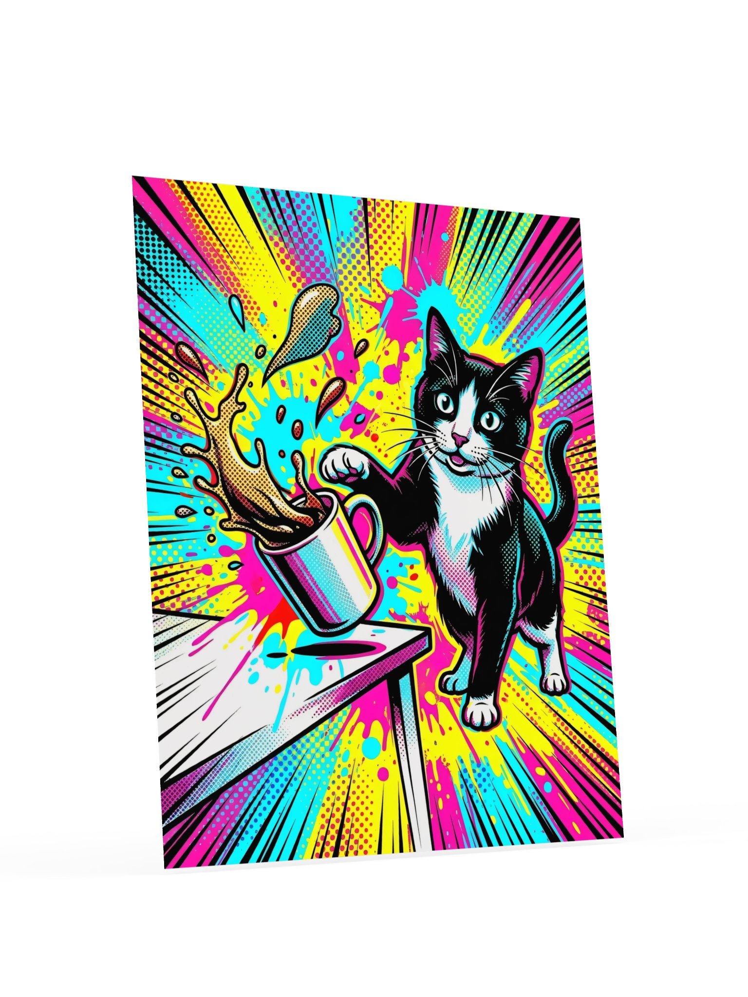 Coffee Push Cat Poster product image (18)