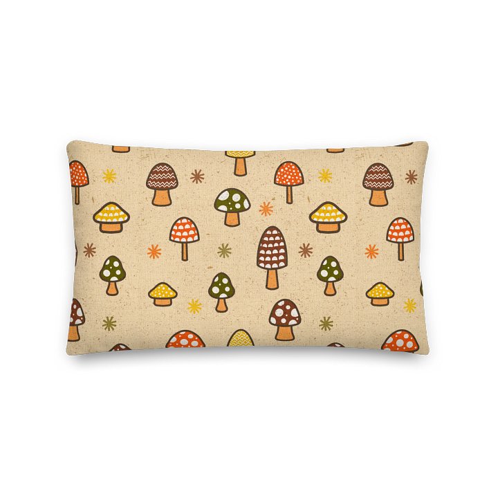 1970s Retro Mushrooms Pillow product image (2)