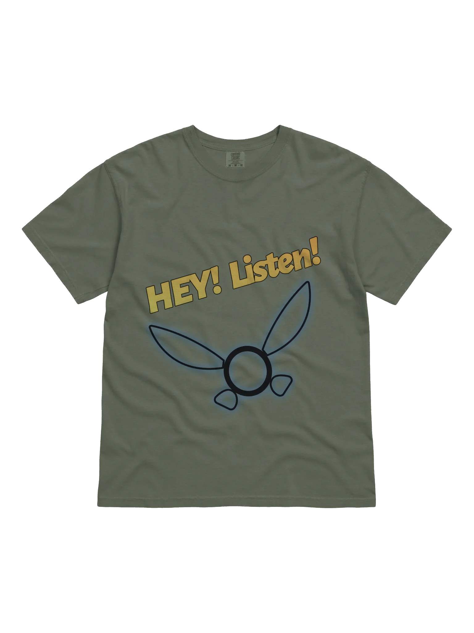 Hey! Listen! Video Game Graphic Tee, official Overwhelmed Gamer merch item