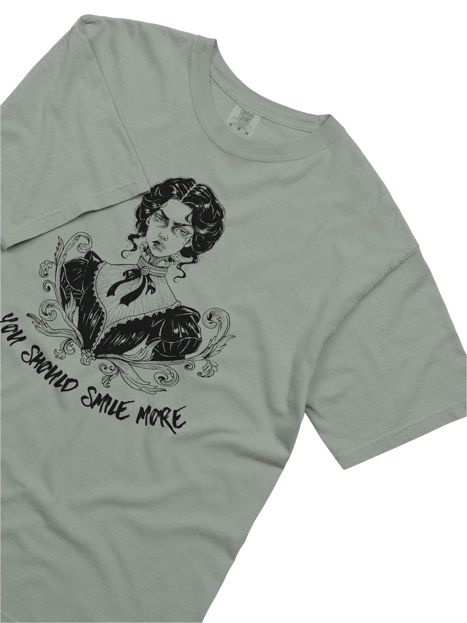 "SMILE MORE" Comfort Color T-Shirt (Design #3) product image (2)