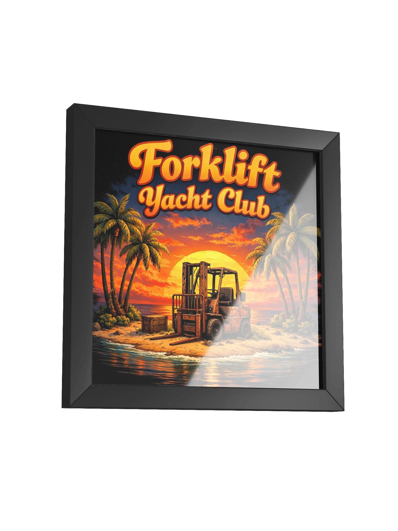 Forklift Yacht Club Tropical Sunset Poster product image (3)