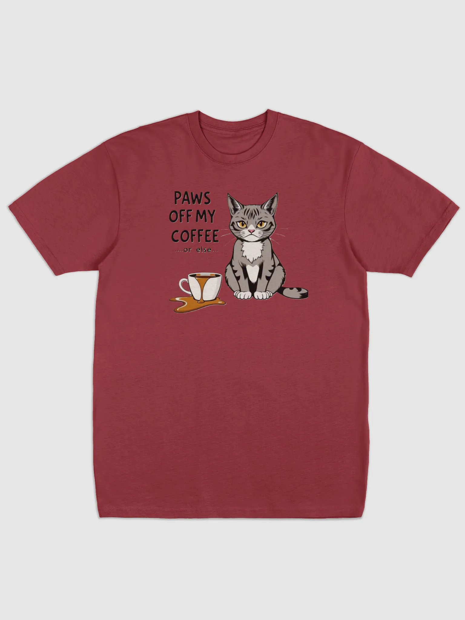 Grumpy Cat Coffee Warning Men's Tee product image (13)