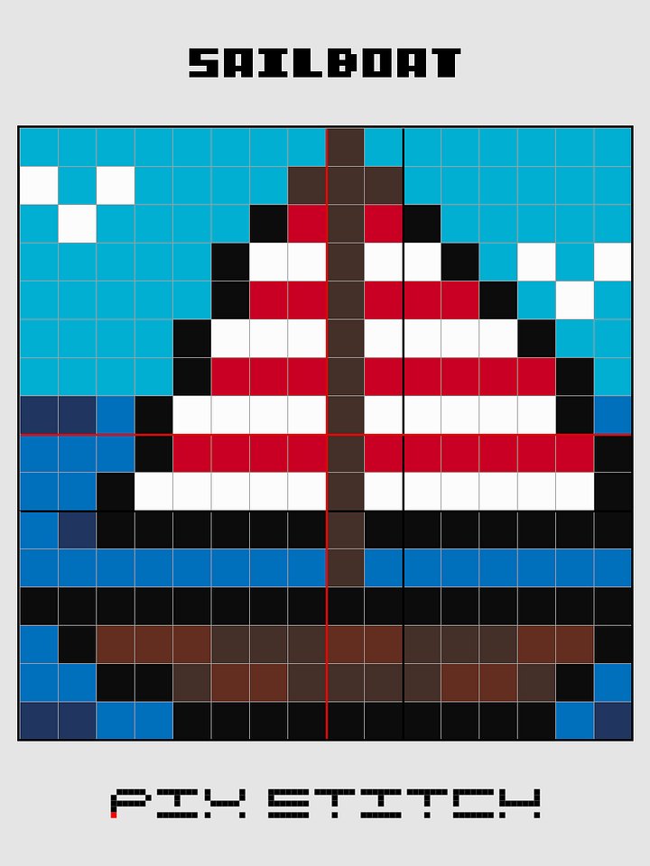 Sailboat Pixel Art product image (2)