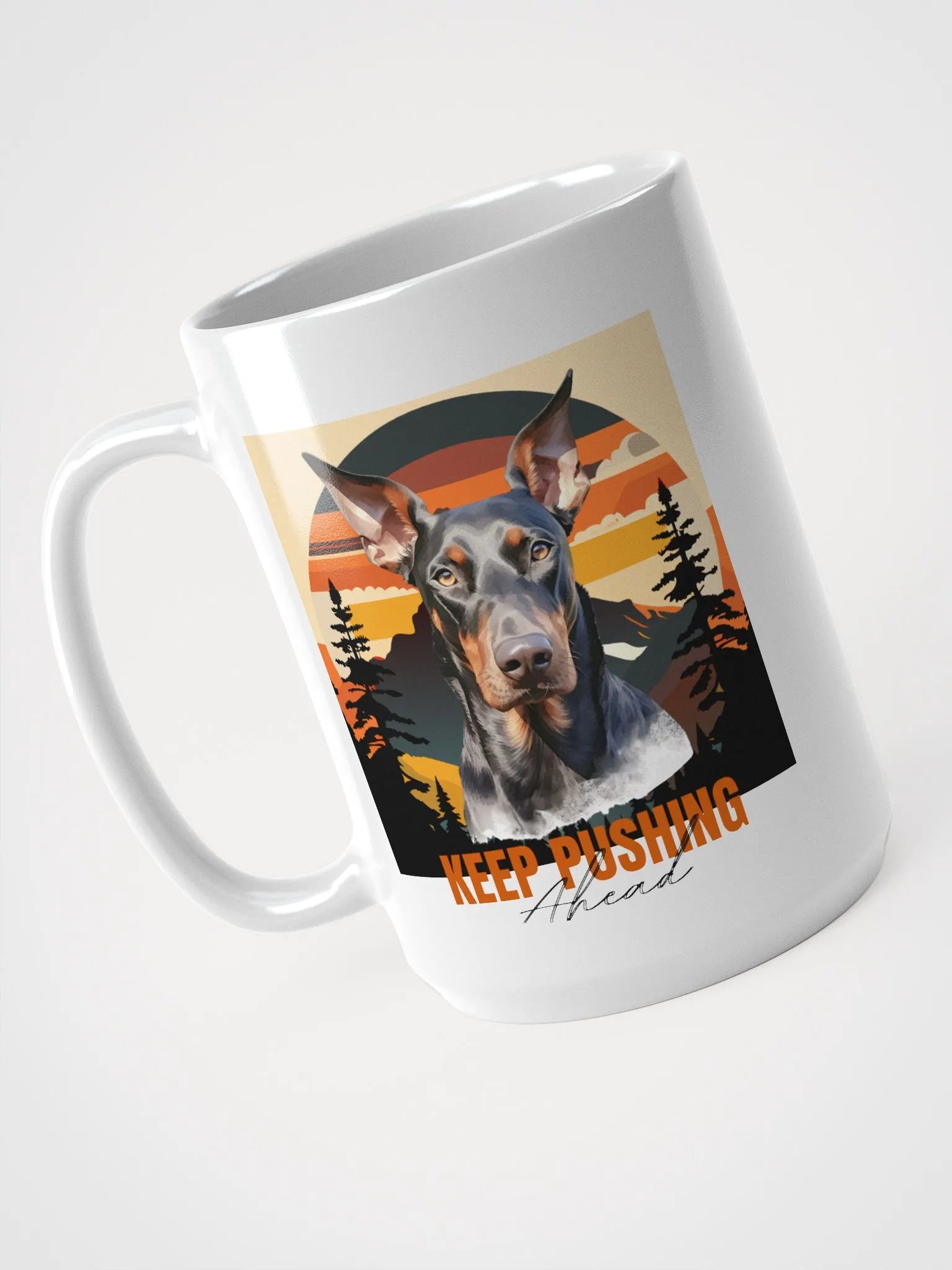 Keep Pushing Ahead Doberman Mug product image (5)