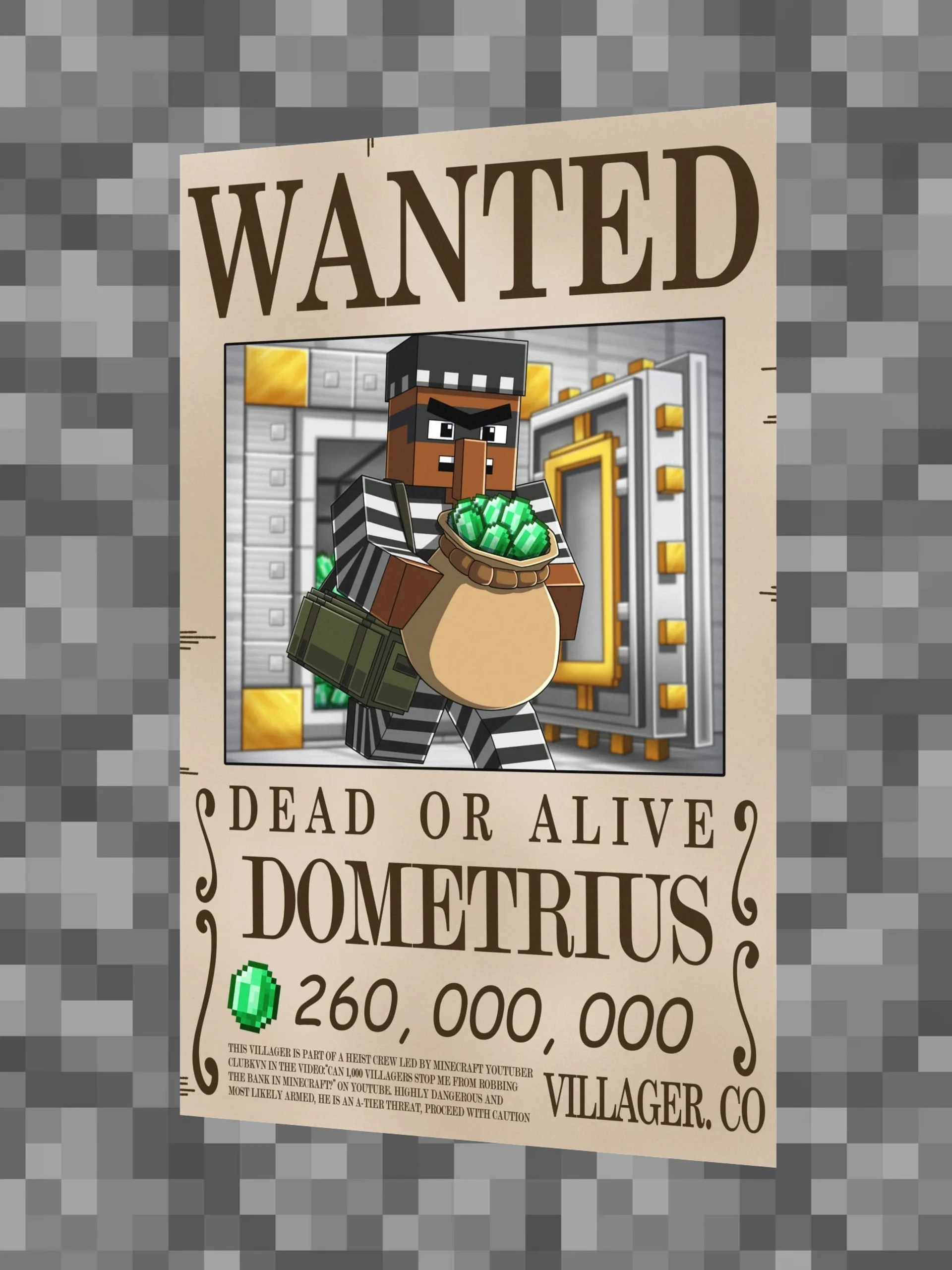 Dometrius Wanted Poster product image (3)