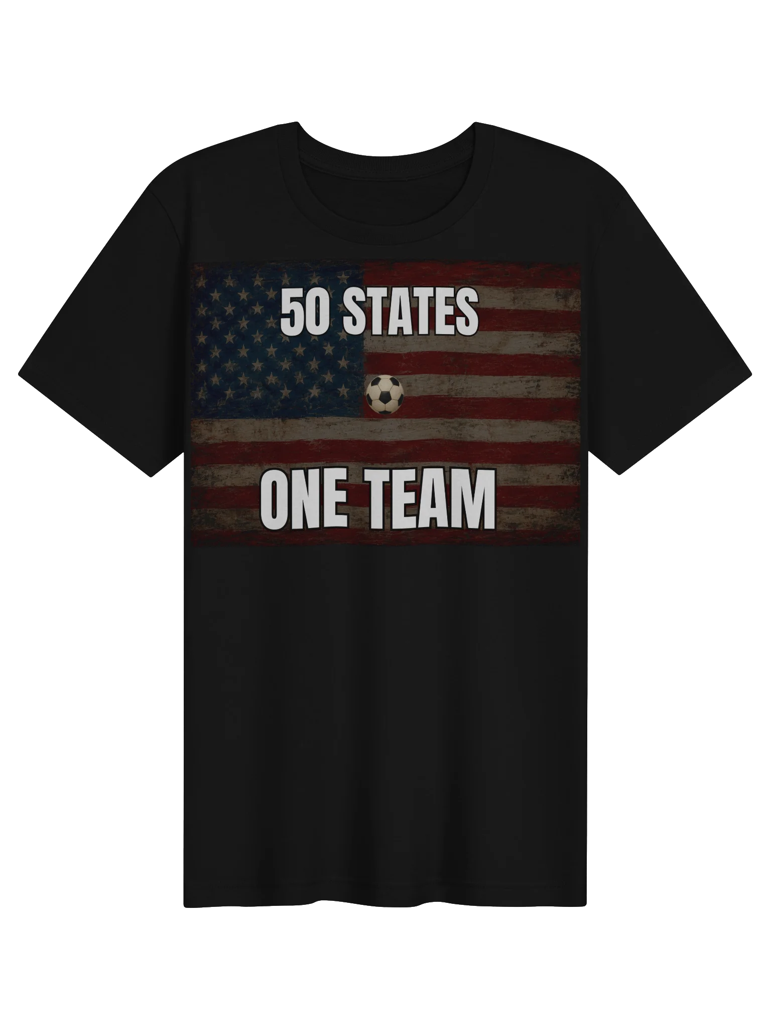 50 States One Team Soccer Shirt | USA Soccer Fan Tee | US Soccer NT supporter apparel product image (5)