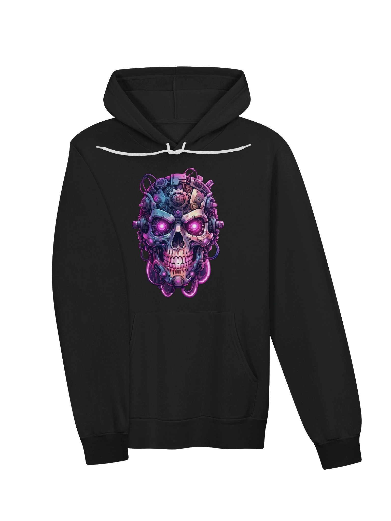 Neon Mechanical Skull Hoodie product image (3)