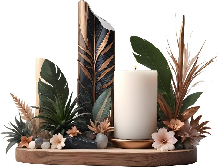 Collection: Dream of Eternity – Art Deco Candle Arrangement png product image (1)