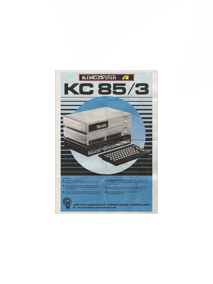 DDR Kleincomputer KC85/3 Poster (vintage design) product image (1)