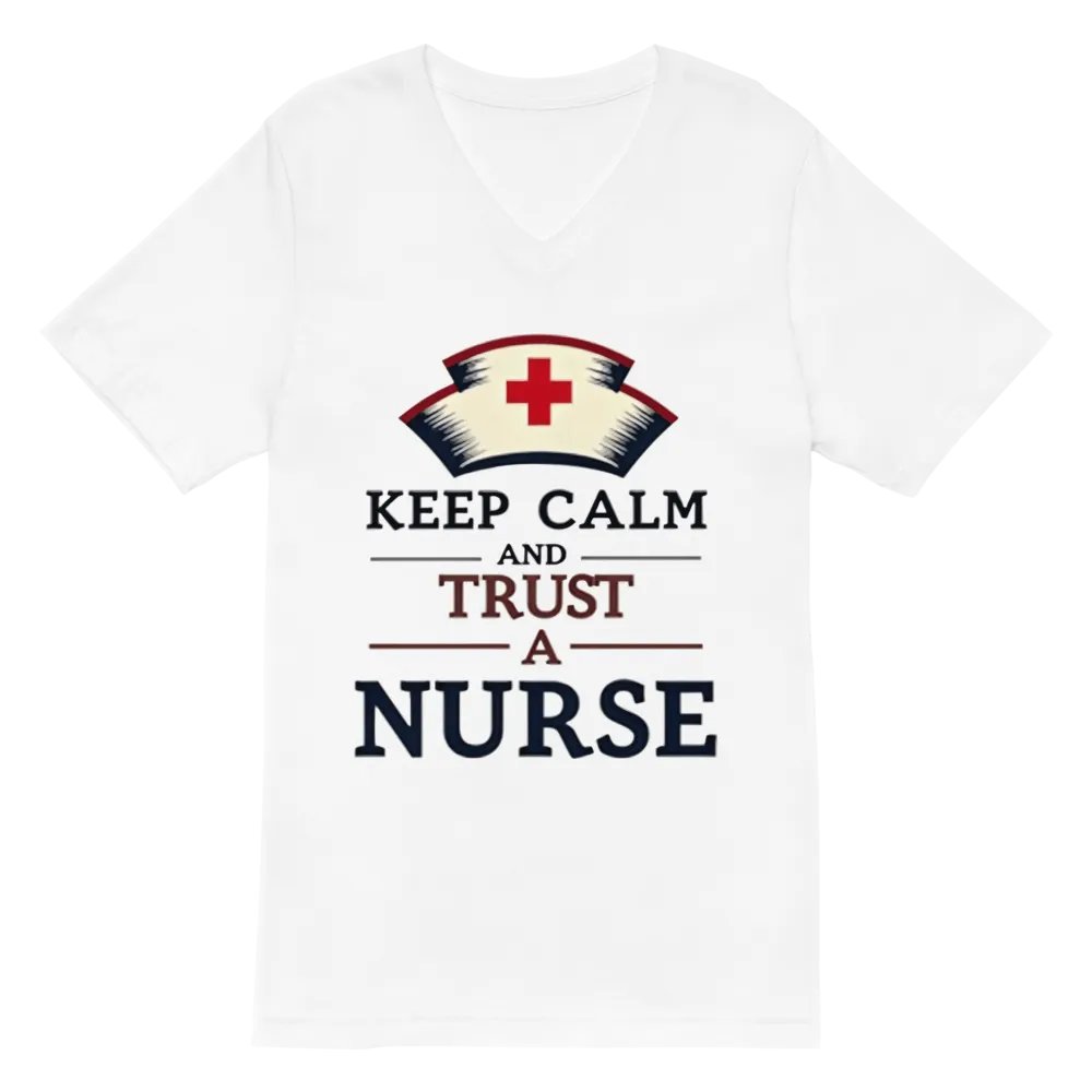 Trust A Nurse V-Neck Tee product image (2)
