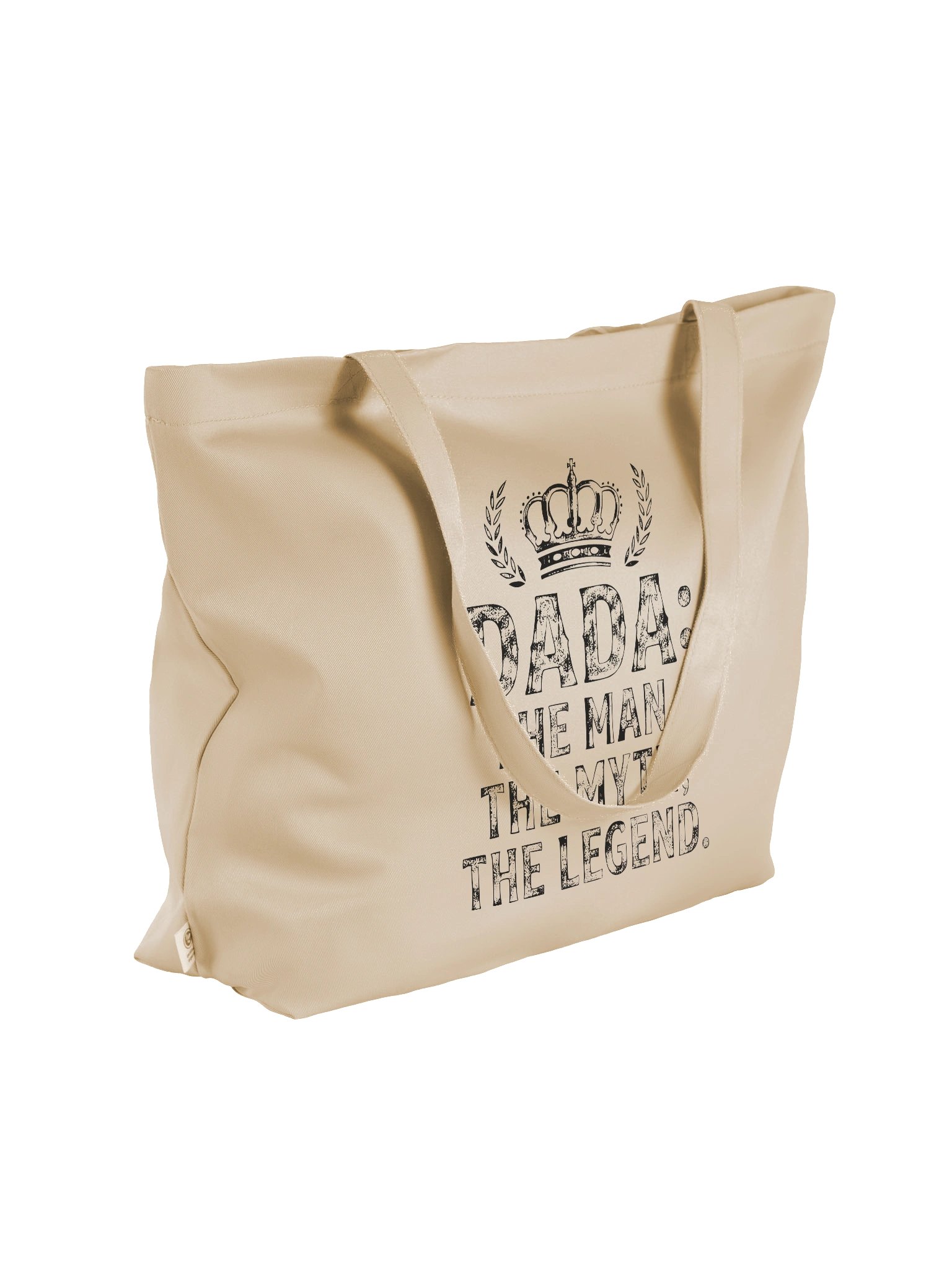 Dada's Tote - Minimal Black Organic Tote product image (4)