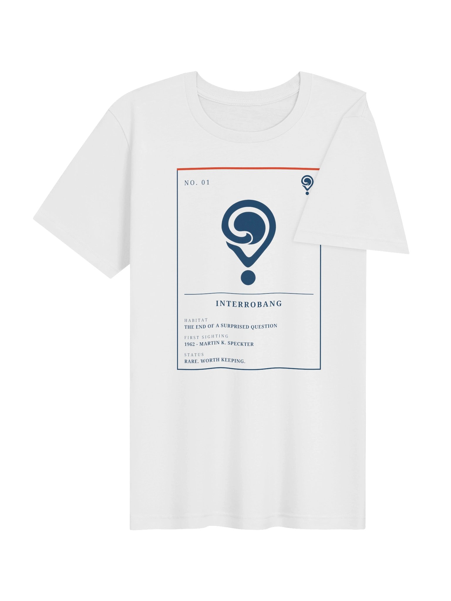 No. 01 Interrobang Tee (White) | Field Guide Specimen Series product image (4)